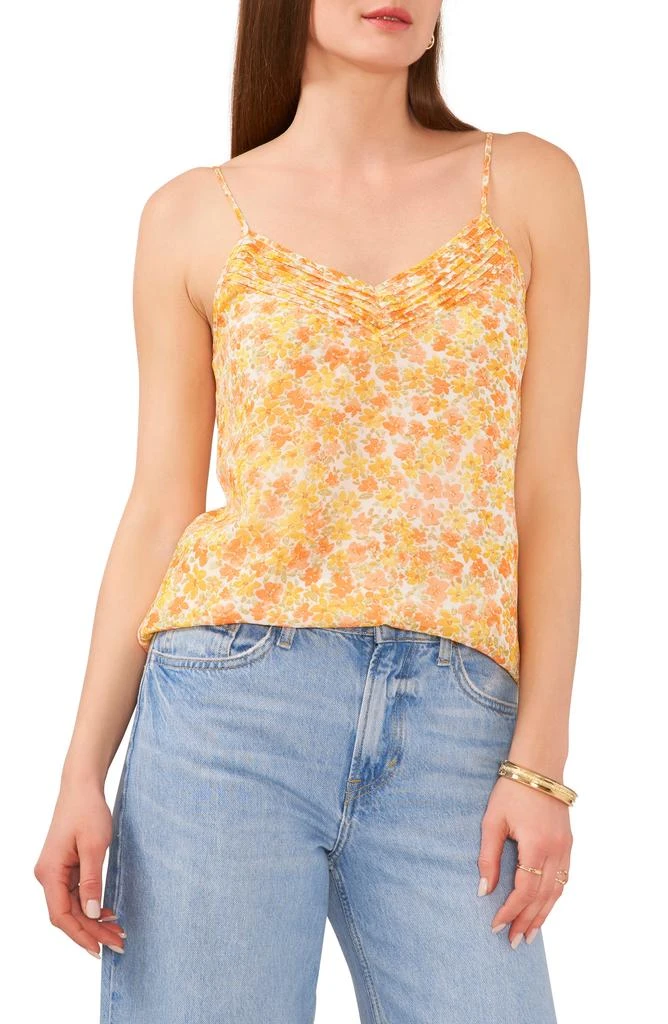 1. State Floral Pintuck Camisole 1
