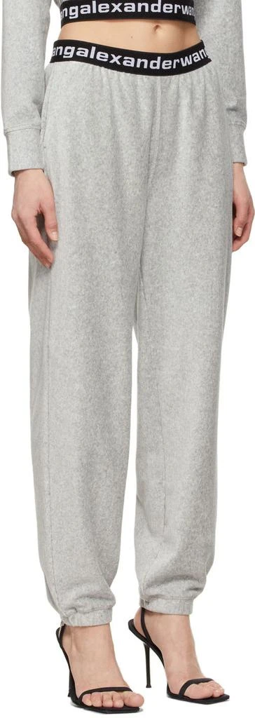 Alexander Wang Grey Logo Elastic Lounge Pants 2