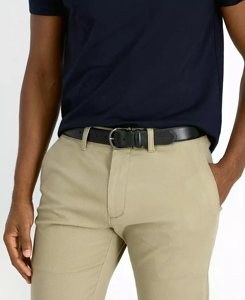 Tommy Hilfiger Men's Nautical Feather Edge Leather Belt 5