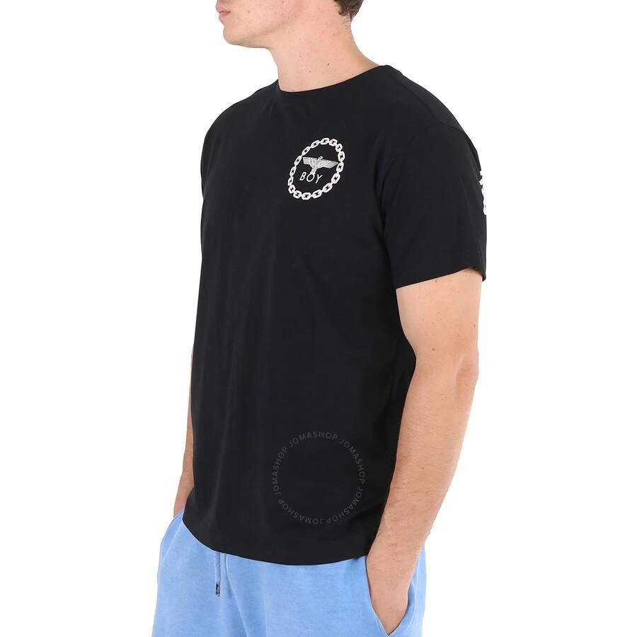 BOY LONDON Men's Black/White Eagle Backprint Graphic T-shirt 3