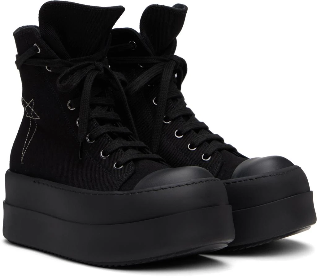 Rick Owens Black Hollywood Double Bumper Sneaks Sneakers 4