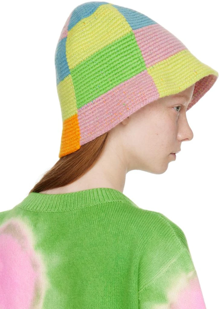 The Elder Statesman Multicolor Toy Checker Bucket Hat 3