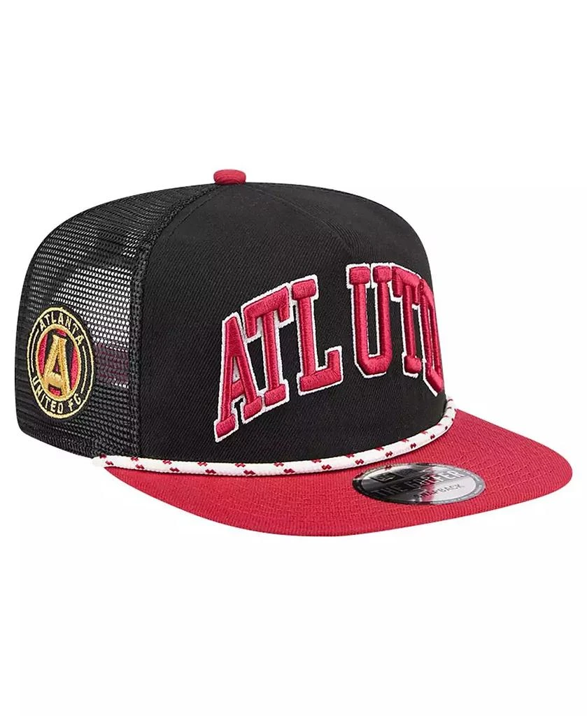 New Era Men's Black Atlanta United FC Throwback Golfer Snapback Hat 1