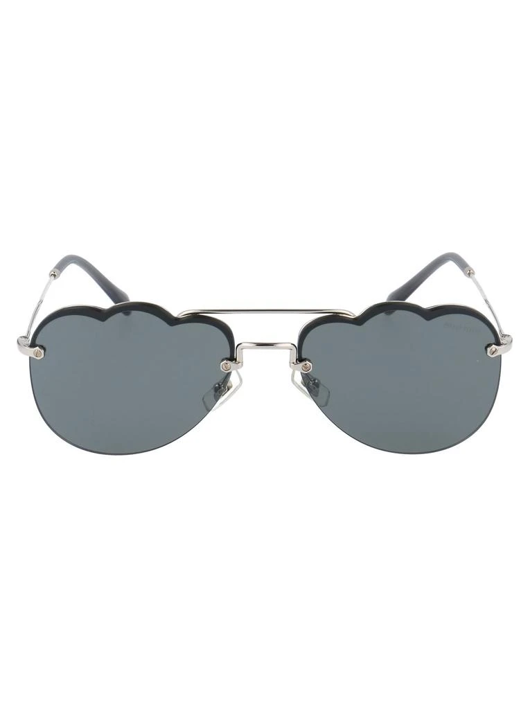 Miu Miu Eyewear Miu Miu Eyewear Pilot Frame Sunglasses 1