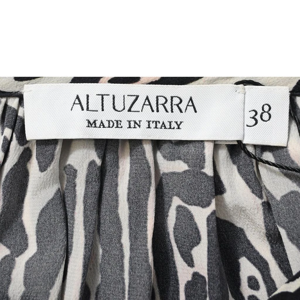 Altuzarra Animal Print Midi Long Sleeve Dress in Multicolor Viscose 4