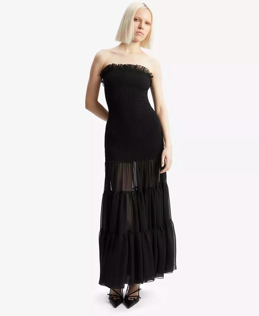 Bardot Women's Azura Strapless Smocked Maxi Dress