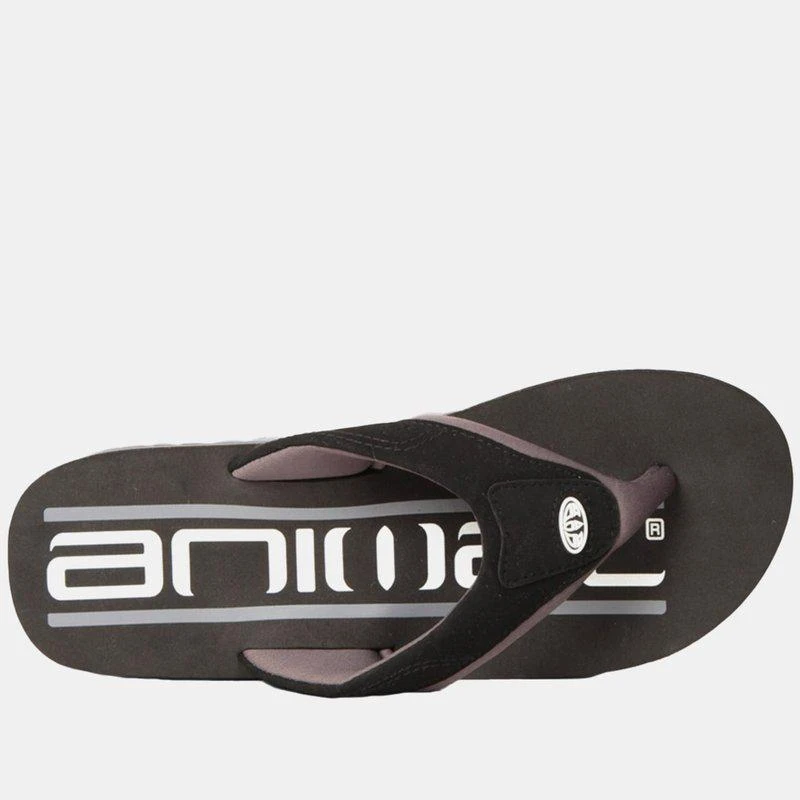 Animal Mens Jekyl Recycled Flip Flops Black Reflect 2