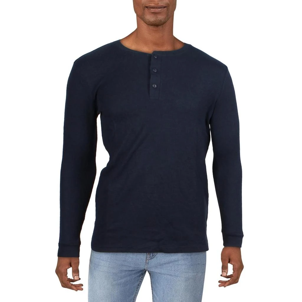 Blue Ice Mens Knit Waffle Thermal Shirt 1