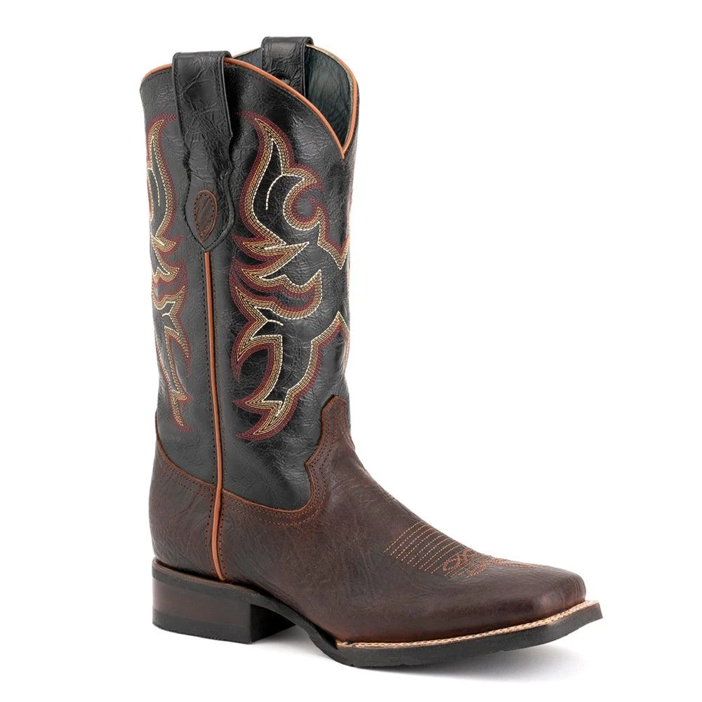 Ferrini Blaze Embroidered Square Toe Cowboy Boots 1