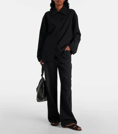 The Row Soft Knot leather slides 2
