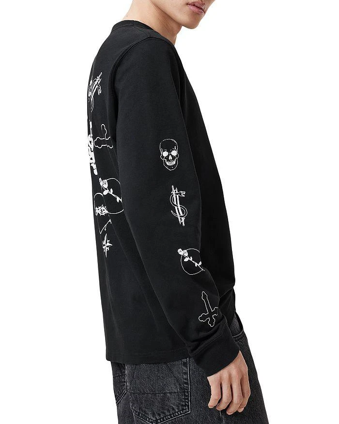 ALL SAINTS Orbital Graphic Print Long Sleeve Tee 5