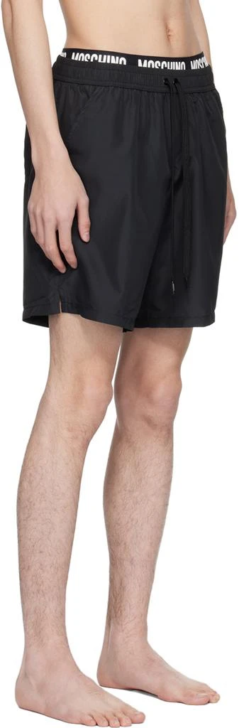Moschino Black Bonded Swim Shorts 2
