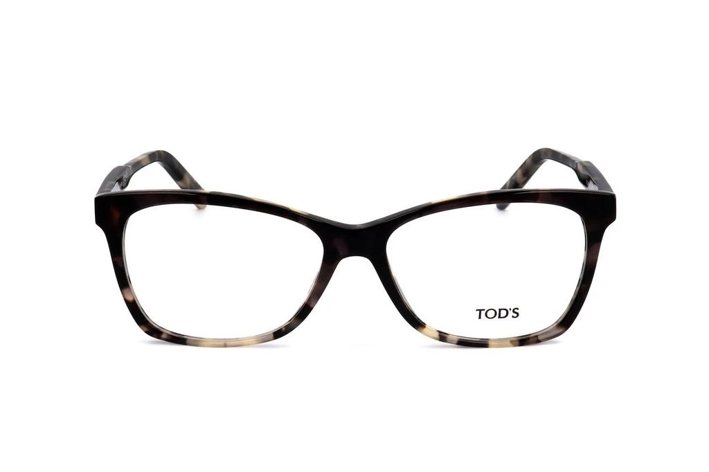 Tod's Tod's Tortoise Shell Square Frame Glasses 1