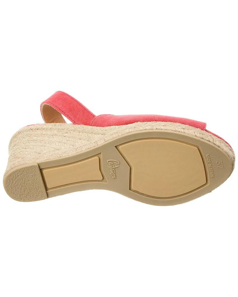 CASTAÑER Brisa Canvas Slingback Wedge Sandal 4