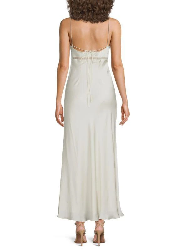Favorite Daughter The Blackberry Satin A-Line Maxi Dress 2