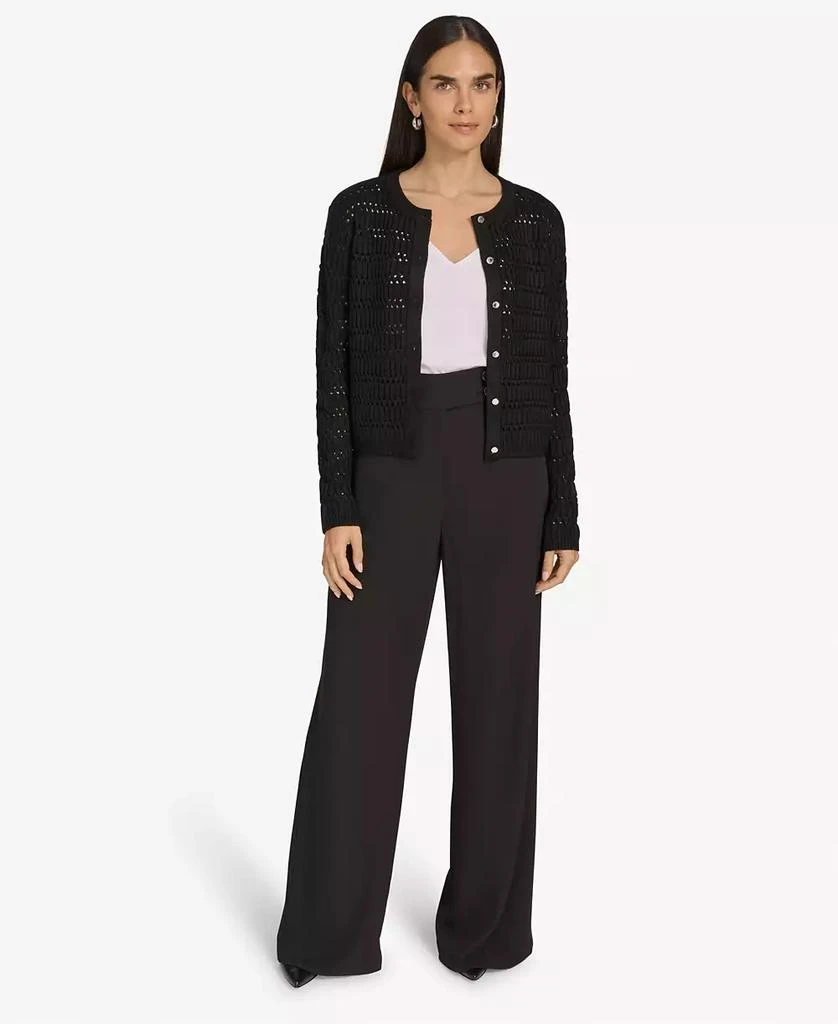 Calvin Klein Women's Open-Knit Cardigan Sweater 4
