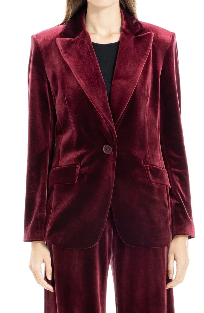 Max Studio Peak Lapel Velvet Blazer 1