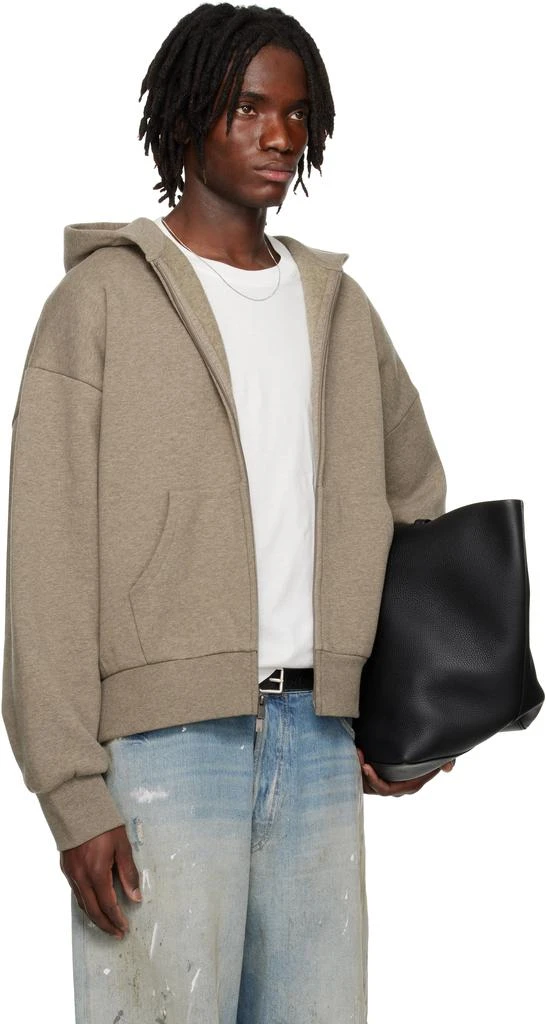 Essentials Gray Classic Full Zip-Up Hoodie 2