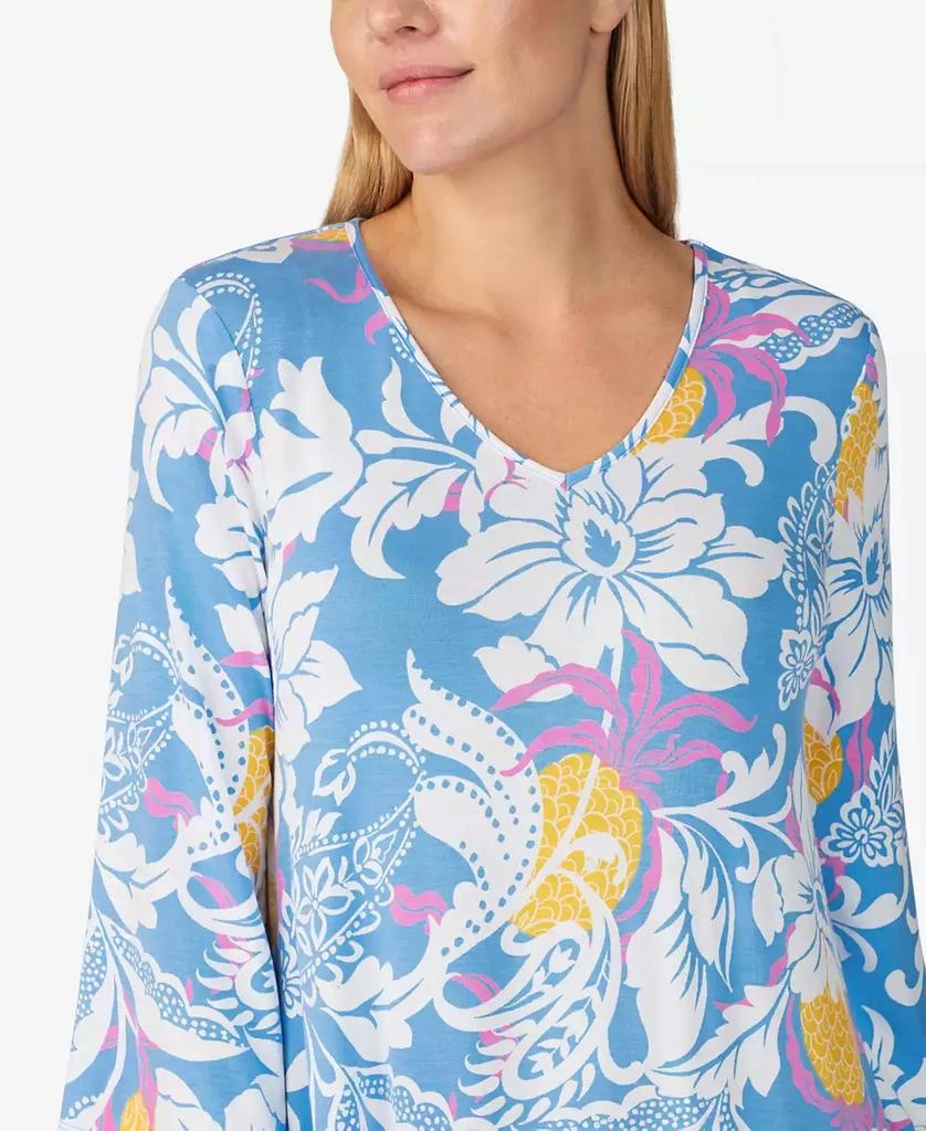 Ellen Tracy Women's 3/4 Sleeve Tunic Nightgown 3