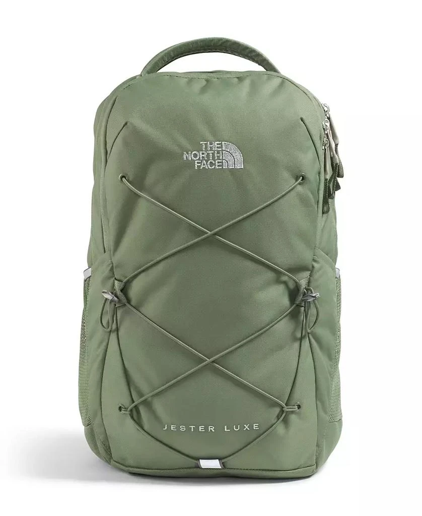 luxe north face backpack The Bags | Nwt The North Face Women's Jester Calcite Sand/Silver Metallic 27l | Color: Pink | Size: Os tablet sleeve and key hook The North Face Recon Luxe