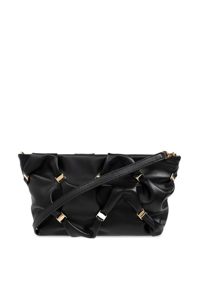 Salvatore Ferragamo Ferragamo Gancini Detailed Gathered Shoulder Bag 1