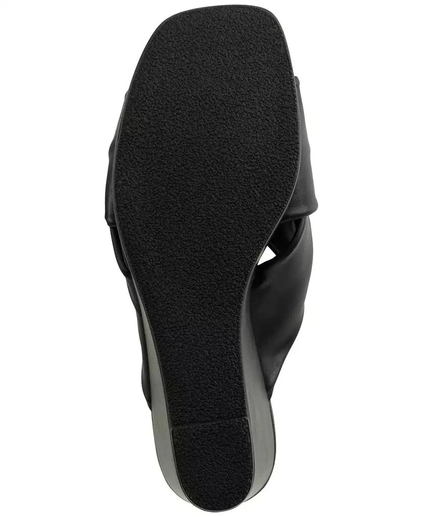 DKNY Women's Maryn Chain Twist Platform Wedge Sandals 5
