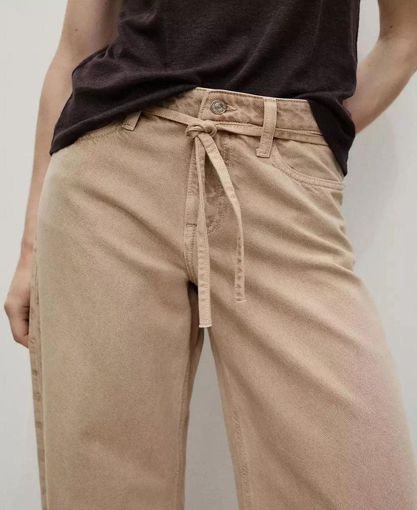 Mango Women's Belt Balloon Jeans 3