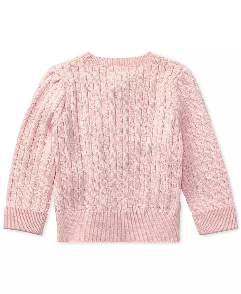 Ralph Lauren Baby Girls Cable-Knit Cotton Cardigan