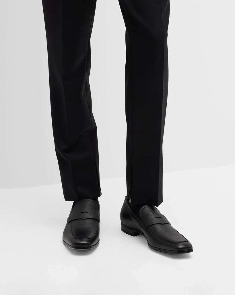 Prada Saffiano Leather Penny Loafer 2