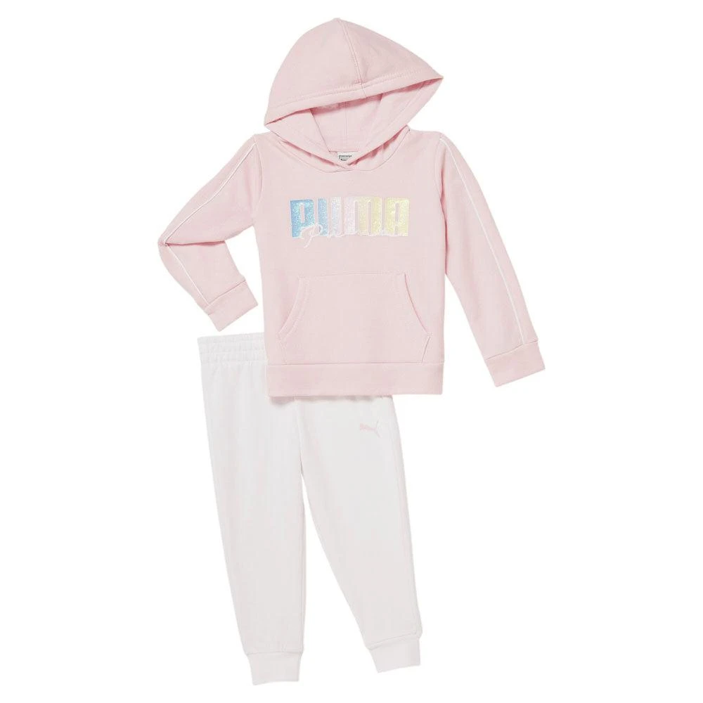 Puma Two-Piece Fleece Pullover Hoodie & Jogger Set (Toddler) 1
