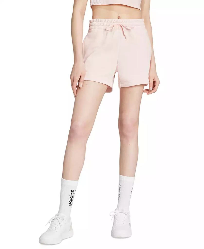 Adidas Women's Essentials Small Logo Fleece Shorts 1