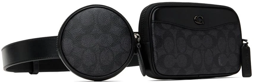 Coach Black Multi Pouch Belt Bag 2