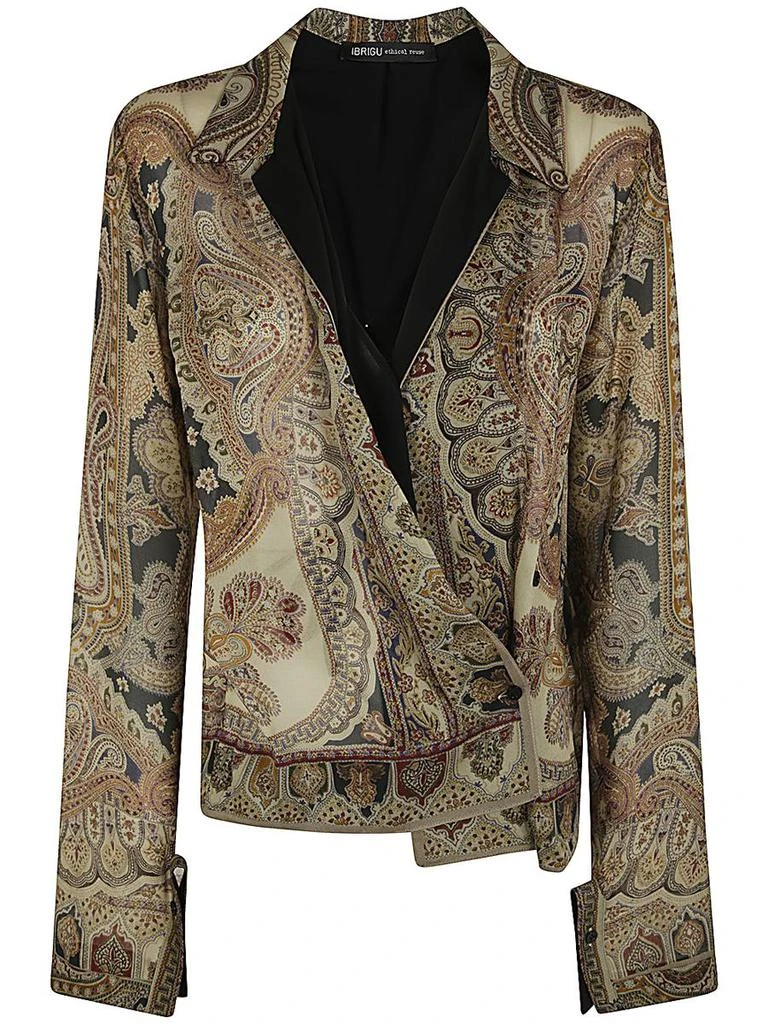 Ibrigu Ibrigu Pareo Foulard Print Shirt Clothing 1