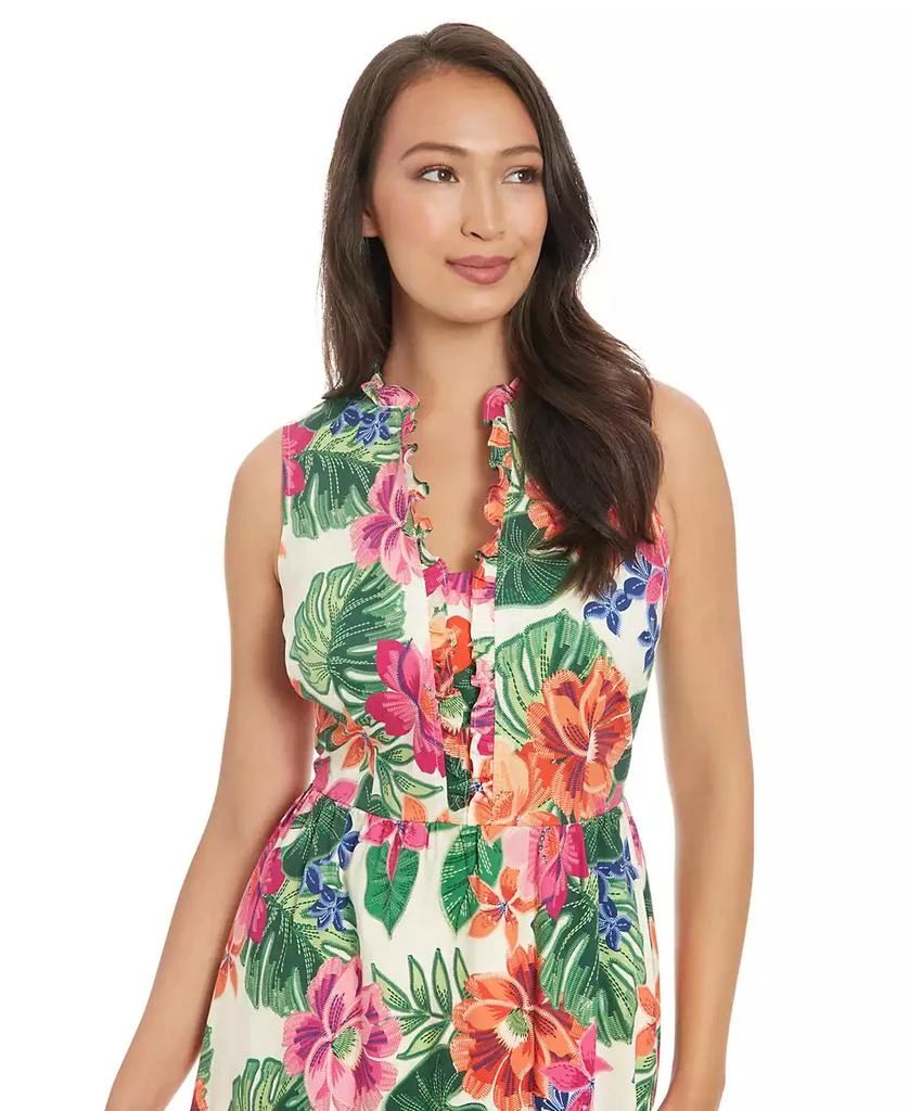 London Times Petite Printed Sleeveless Maxi Dress 6