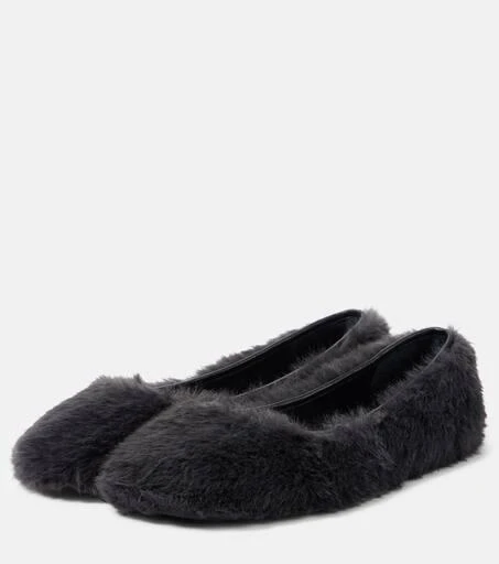 Clergerie Masha faux fur ballet flats 4