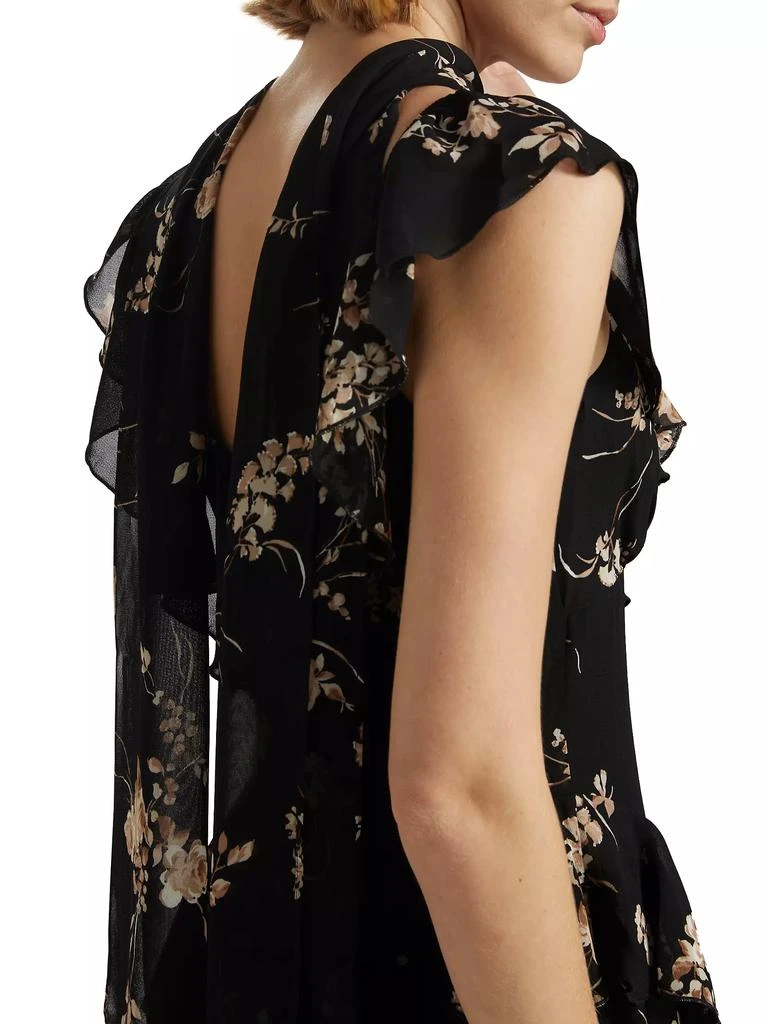 Reformation Silvana Floral Georgette Dress 7
