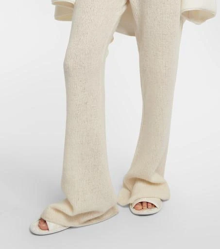 The Row Gregori cashmere flared pants 5
