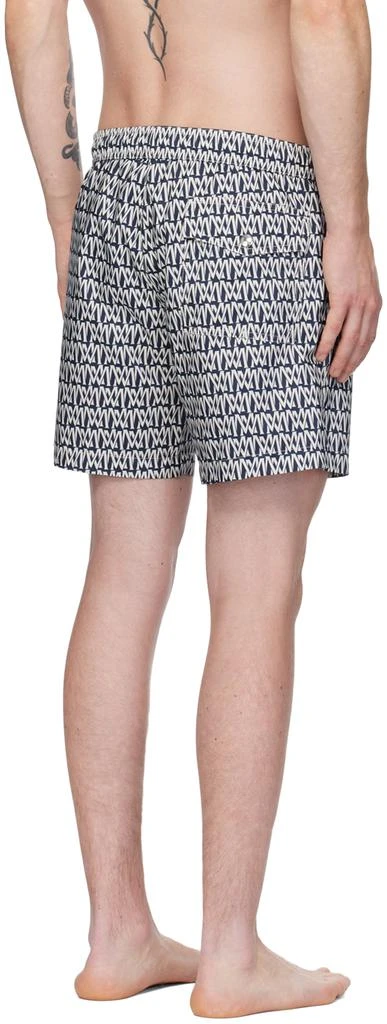Moncler Navy & White Printed Swim Shorts 3