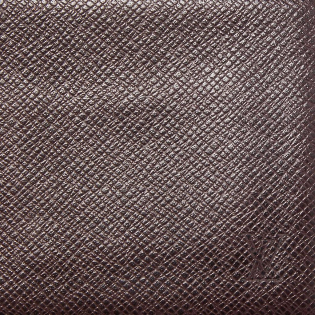 Louis Vuitton Louis Vuitton Burgundy Taiga Leather Bifold Wallet 8