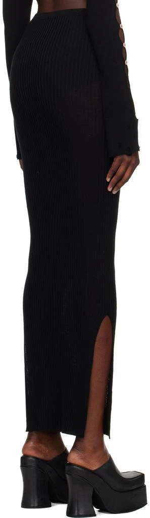 RUI Black Rib Maxi Skirt 3