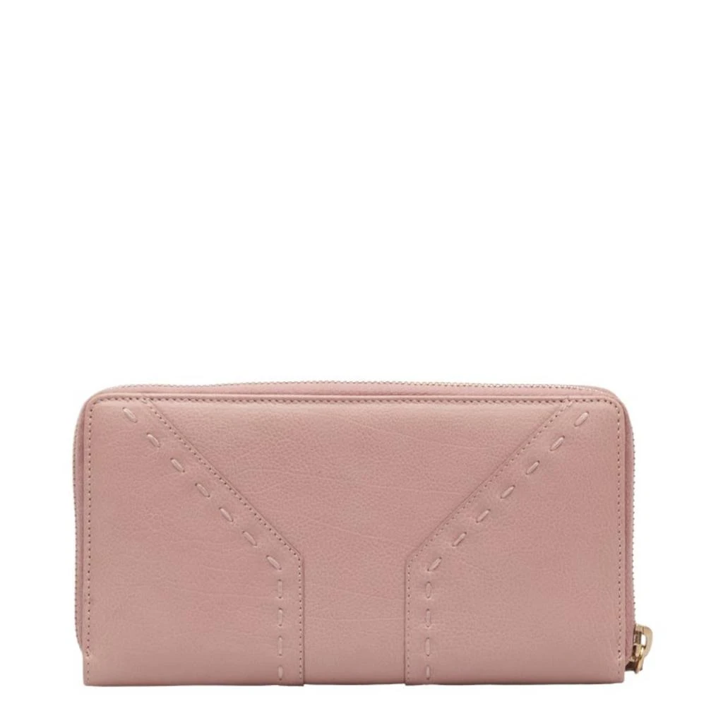 Yves Saint Laurent Leather Long Wallet (Bi-Fold) (Pre-Owned) 3