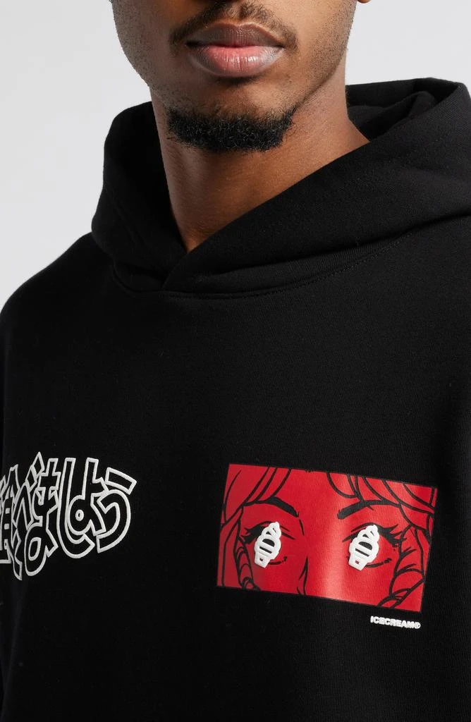Icecream These Eyes Crop Pullover Hoodie 4