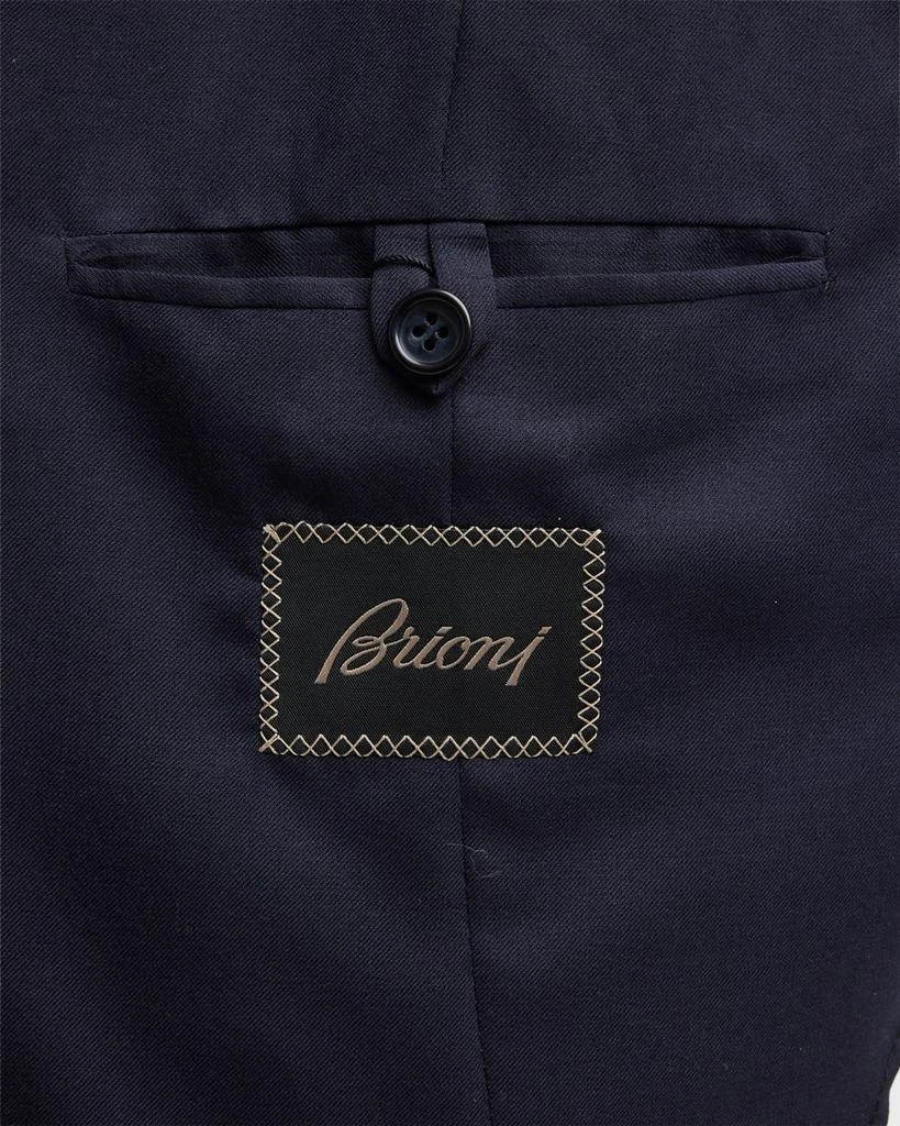 Brioni Men's Solid Wool-Silk Blazer 6