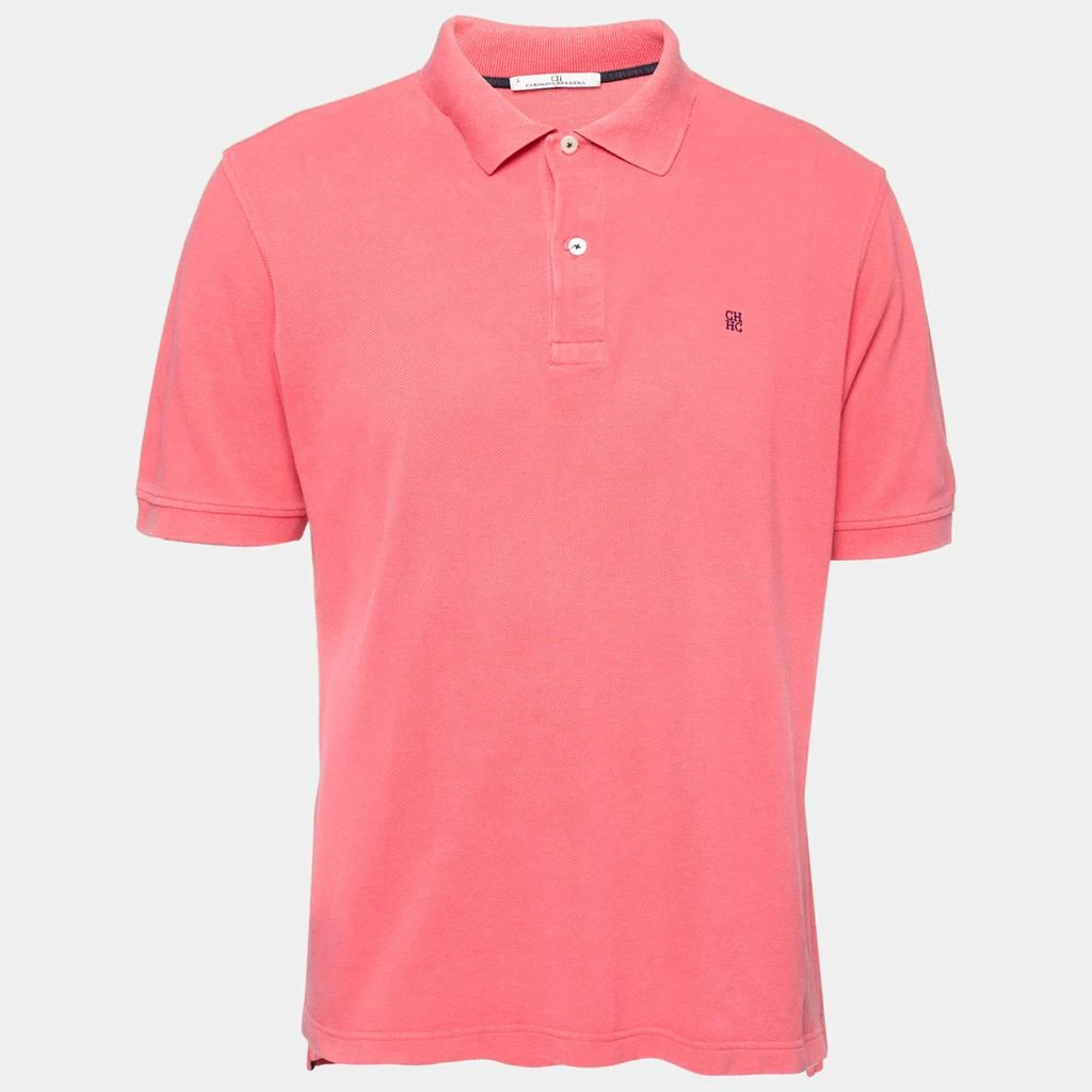 CH Carolina Herrera CH Carolina Herrera Pink Cotton Polo T-Shirts L 1