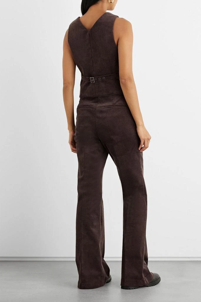 IRIS & INK Felicity cotton-corduroy flared pants 3