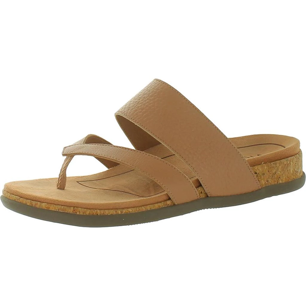 VIONIC Vionic Womens Marvina Leather Cork Slide Sandals 2