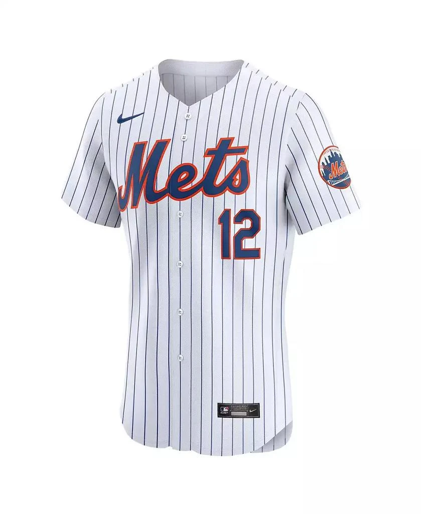 NIKE Men's Francisco Lindor White New York Mets Home Elite Jersey 2