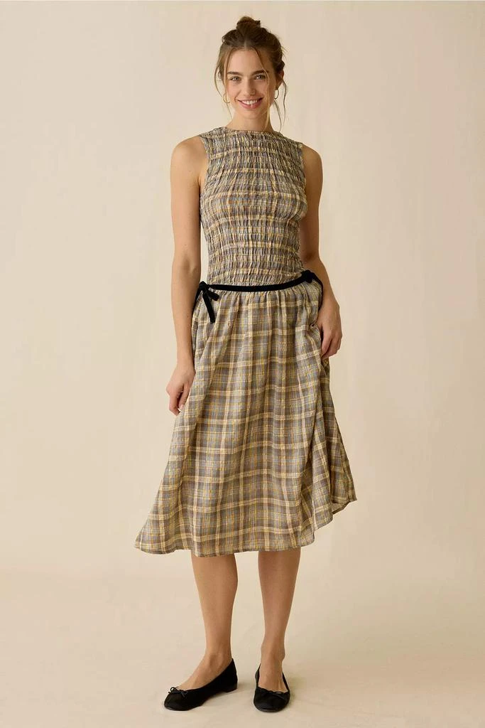 Daisy Street Daisy Street Nola Drop Waist Smocked Midi Dress