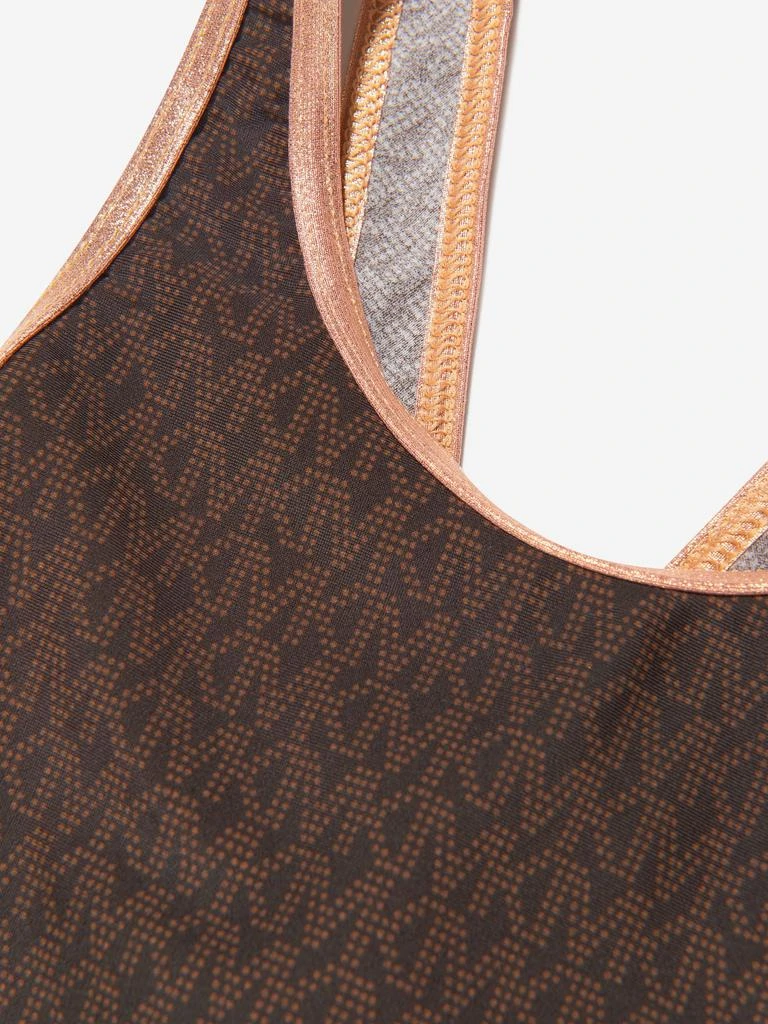 Michael Kors Michael Kors Girls Patterned Swimming Costume in Brown 3