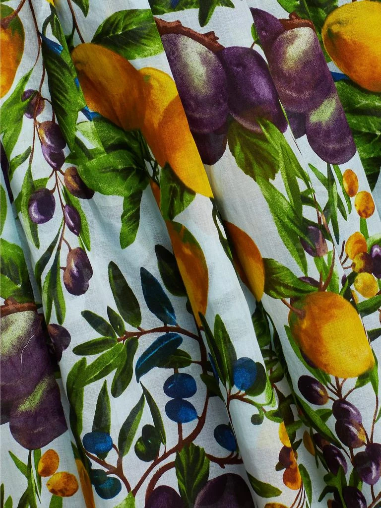 SAMANTHA SUNG Audrey Fruit Cotton Shirtdress 8
